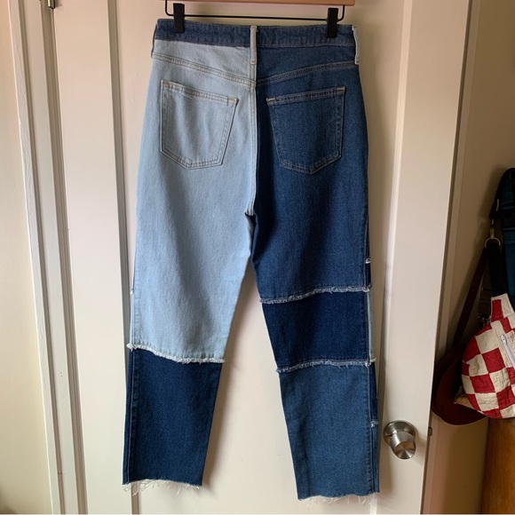 High-Waisted Y2K style Patchwork Jeans - Size 27 - Picture 4 of 7